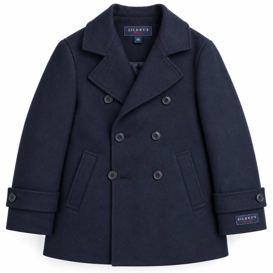 Abrigo cruzado de niño modelo 712655 Azul